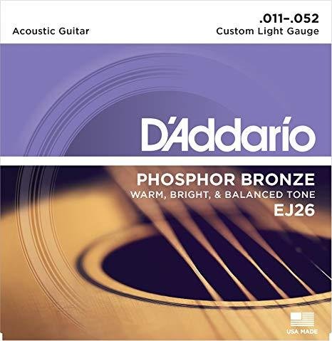 D'Addario EJ Phosphor Bronze - Varie scalature disponibili - Set per chitarra acustica