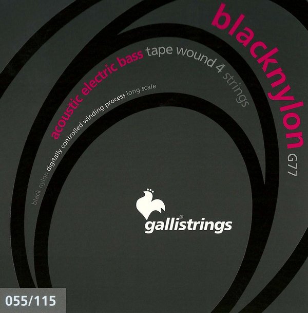 Galli Strings Black Nylon G77 55-115 4 Corde