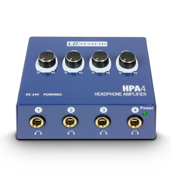 LD Systems HPA4 Amplificatore per Cuffie a 4 Canali
