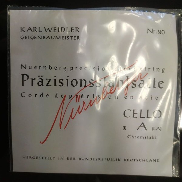 WEIDLER Nürnberger Precision 4/4 LA A Cello - Corda singola LA A per violoncello 639700