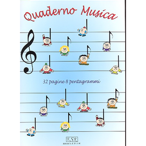Quaderno di Musica - S.E.D.A.M. - ES 09 - Quaderno pentagrammato