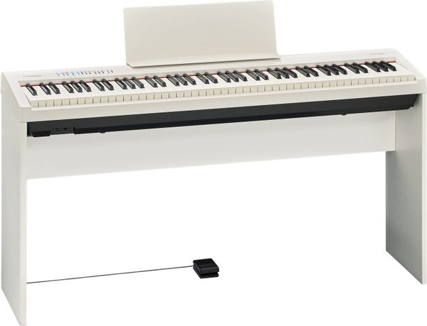 Bundle Roland FP30 White Pianoforte Digitale + Mobile KSC-70-WH