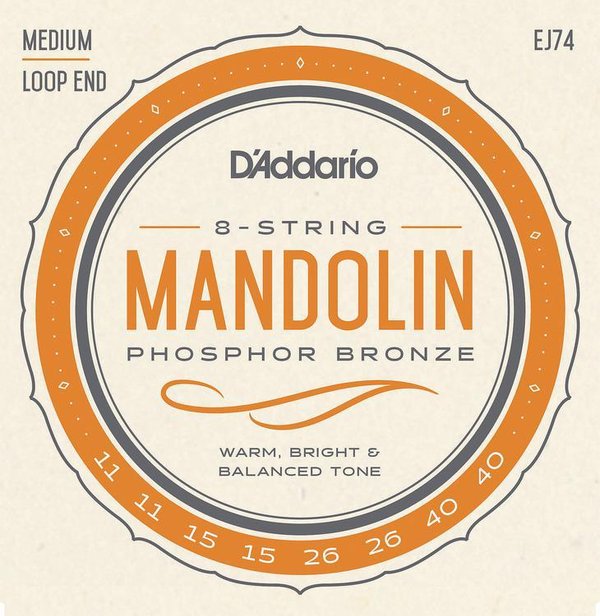 D'Addario EJ74 Set Corde per Mandolino Phosphor Bronze