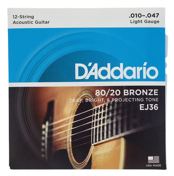 D'Addario EJ36 Bronze (12 strings)