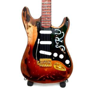 Music Legends Collection - Mini chitarra da collezione replica in legno - Steve Ray Vaughan