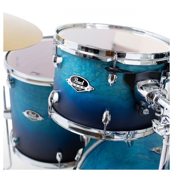 Pearl Export Lacquer EXL EXL725SBR/C211 with Hardware/Cymbals Azure Daybreak