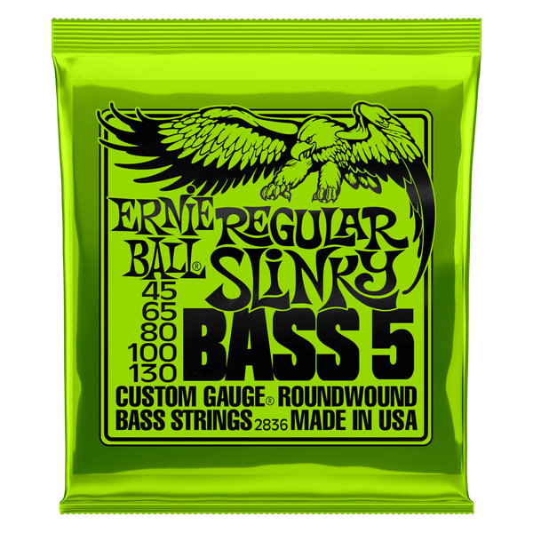 Ernie Ball - Slinky Nickel Wound Bass - Corde Basso 5 corde - Diverse scalature